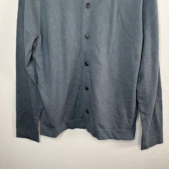 Vince Mens Button-Up Wool Blend Collared Knit Sweater Small - Picture 4 of 10